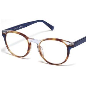 Warby Parker Percey, Crystal with Oak Barrel and Blue Bay